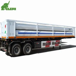 CNG צינור מיכל 20ft 40ft החלקה צילינדר CNG צינור החלקה מיכל טנק קרוואן