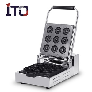 ITOD9 9PCs Mini Donut Machine para restaurante/Single Plate Donut Maker con <span class=keywords><strong>precio</strong></span> de fábrica - Product Image 1