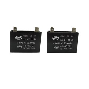 ตัวเก็บประจุ CBB61 Sh Po <span class=keywords><strong>Senju</strong></span> 2uf 450vac ตัวเก็บประจุฟิล์มโพลีโพรพิลีน สำหรับพัดลม 40/70/20, 40/85/21 สำหรับพัดลม Regal Cbb61 Ac 60uf HBC KAY - Product Image 2