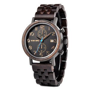 Para <span class=keywords><strong>Bobo</strong></span> Bird, superventas, reloj <span class=keywords><strong>de</strong></span> lujo <span class=keywords><strong>de</strong></span> madera y Metal para hombre, estilo informal, esfera inteligente, pantalla, movimiento <span class=keywords><strong>de</strong></span> cuarzo, encanto <span class=keywords><strong>de</strong></span> moda - Product Image 3