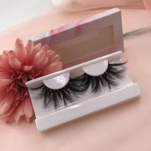 Palsu Tipis Bulu Mata Berbulu Penuh Strip Mink Lashes3d Bulu Mata Grosir 5d 25Mm Bulu Bulu Mata