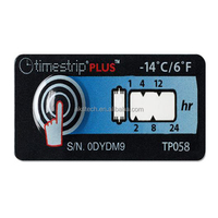 Étiquette de surveillance de la température Timestrip pour les expéditions et la congélation profonde TP-058