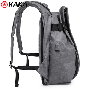 2018 nueva prueba de robo alibaba cargador anti estilo coreano oxford ligero negro kaka plegable impermeable mochila suprema - Product Image 5