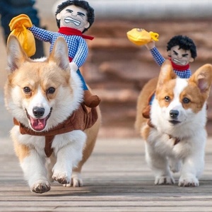 Disfraces de diseño divertido para mascotas, ropa de estilo vaquero para perros geniales, abrigo para cachorros, gran oferta - Product Image 4