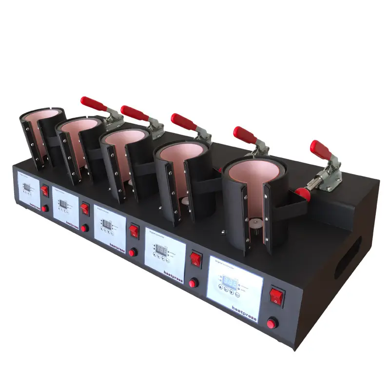 Máquina de prensado en caliente para tazas 5 en 1, máquina de transferencia de calor para tazas mágicas