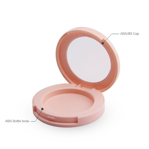 Material ABS/AS Empty Makeup Single <strong>Eyeshadow</strong> case Mini Compact Powder Packaging - Product Image 3
