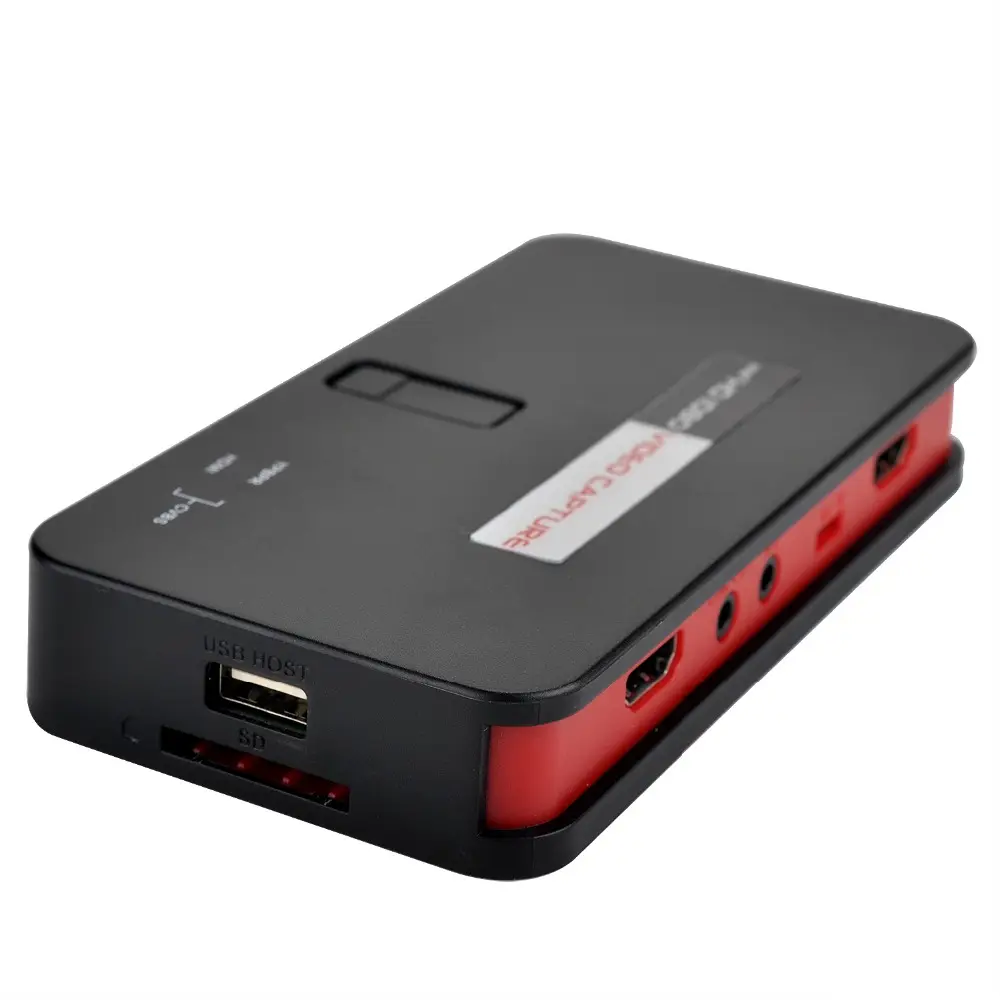 مسجل ألعاب الفيديو ezcap284 1080P HD HDMI, يأتي مع جهاز تحكم عن بعد وحفظه مباشرةً على بطاقة SD أو ملصق USB