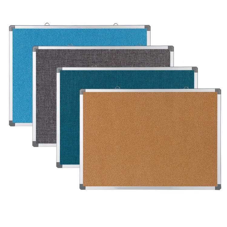 Lightomorrow Large Bulletin Board - 48 X 36 Inches, Decorative Felt Pin Board For Wall - 4' X 3' Foldable Photo Display Board With Self-Adhesive Tape, Includes 20 Push Pins - Gray - View #2