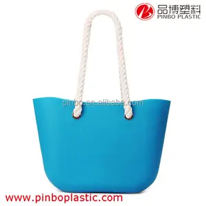 Spiaggia borsa wholesale, nuovo prodotto in silicone maniglie borsa borsa da spiaggia