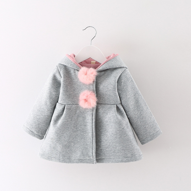 PHB50970, дизайн с капюшоном, низкая цена, модное осенне-зимнее пальто для маленьких девочек