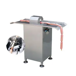 SM-700 Nuovo tipo di pneumatico trazione U tipo di pulsante rotolo di carne salsiccia tagliatore macchina