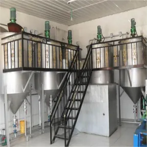 Linha de produção de extrator de refinaria de óleo de palma refinado de cozinha pequena máquina de óleo comestível