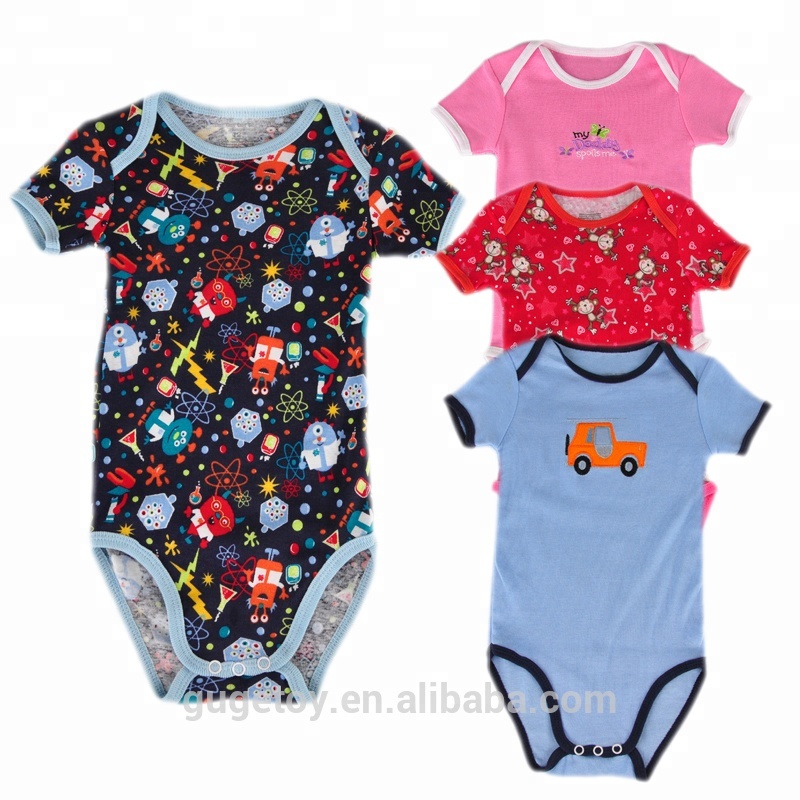 Комбинезоны для новорожденных Детские ползунки 100% хлопок Детские боди с коротким рукавом детская одежда 1.2
