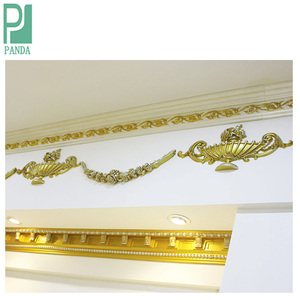 Cornici e modanature decorative <span class=keywords><strong>in</strong></span> <span class=keywords><strong>gesso</strong></span> a forma di rosa per soffitti e pareti classici - Elegante finitura architettonica per interni - Product Image 6