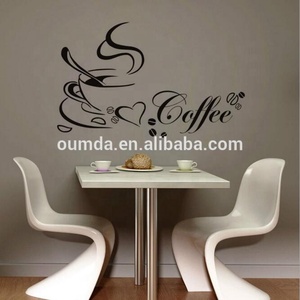 Wall art waterproof love coffee kitchen coffee shop stickers decalcomania in vinile <span class=keywords><strong>adesivi</strong></span> rimovibili - Product Image 2