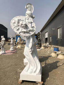 <span class=keywords><strong>Escultura</strong></span> de Fibra de Vidrio de la Figura Mitológica Griega de <span class=keywords><strong>Atenea</strong></span>, Tamaño Grande, en Existencia, para la Venta - Product Image 5