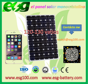 120 W el panel solar Monocristalino de Alta eficiencia, mono panel solar para uso doméstico - Product Image 3