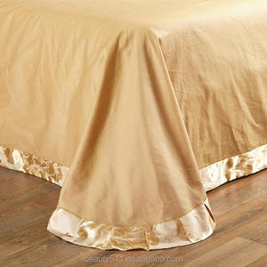 300TC Luxury High Quality 100% Cotton Satin Printed <strong>Silk</strong> Bed <strong>Sheet</strong> for Bridal Wedding Linen Bedding Set BS454 - Product Image 4