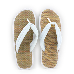 Pantofole Ecologiche in Tessuto di Bambù per Hotel, Ciabatte da Interno in <span class=keywords><strong>Paglia</strong></span> per Camera da Letto - Product Image 5