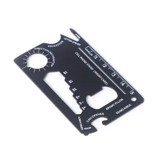 Edelstahl Survival Wallet Taschen messer Outdoor Multi Survival Tool Card