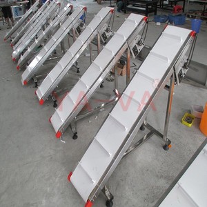 45 Derece Ayarlanabilir Tilt Malzeme Taşıma Için Bant Konveyör/Eğim Kemer Konveyör - Product Image 6