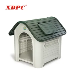 Commercial Plastic Rain Cover Cat Dog House Cage Kennel For Pet