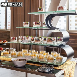 Exhibidores para Catering de Hoteles en Guangzhou, Equipo para Cafeterías, Soporte para Té de la Tarde, Elevador de Comida para <span class=keywords><strong>Buffet</strong></span> para <span class=keywords><strong>Banquetes</strong></span> - Product Image 1