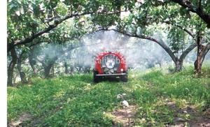 Venta caliente autopropulsado jardín huerto de prensa boom de chorro de aire del rociador del vehículo 1000L tanque con 60Hp del motor y a/c de la cabina - Product Image 2