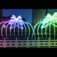 Instalación en sitio DMX512 lámpara software de música de baile fuentes
