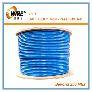 Owire Cable Utp Cat6 4 Par Grande De Madera Doble Camisa Exterior Carretes de giro 4 Par de cobre desnudo Para La Venta