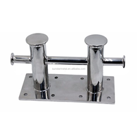 Nouveau bollard double croisé en acier inoxydable 316 Sunstar, finition polie miroir, moulage par investissement pour amarrage de bateaux et yachts marins