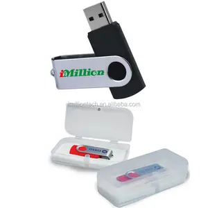 Bulk comprare dalla cina 8 GB/16GB/32 GB/ 64 GB/ 128 GB USB della Parte Girevole 2.0 Flash Drive con scatola PP