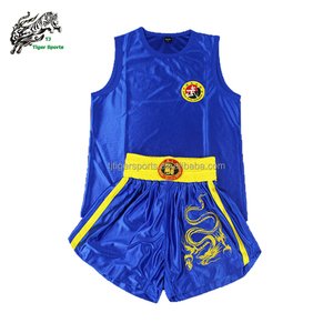 Tenue d'entraînement Sanda en gros à prix abordable – Vêtements de sport en satin polyester extensible, respirant et léger pour les arts martiaux et la lutte - Product Image 3