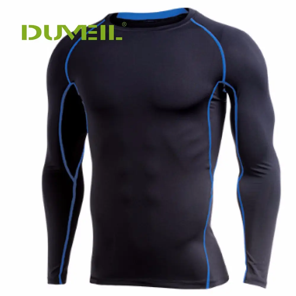 Mens Fitness Long Sleeves Rashguard T Shirt Quick Dry running gym Fitness Tights tee Top men's sportswear rashgard