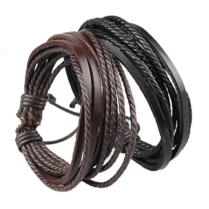 Genuine cow leather charm bracelets | selec fashion