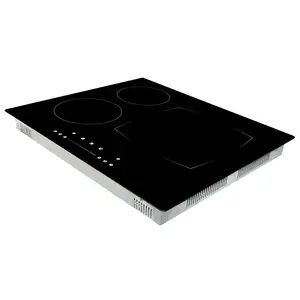 H-ONE OEM ODM Công Nghệ Nửa Cầu Được Xây Dựng Trong Cảm Ứng Nấu Ăn Hob Với 3 Burner Hob