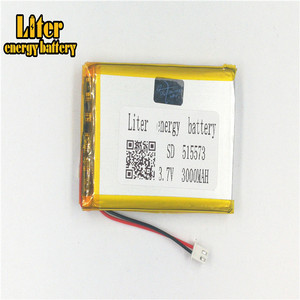Plug 2.5-2 P 3.7 V 515573 3000 mah lipo battery Rechargeable solar li ion polymer lithium battery with PCM - Product Image 1