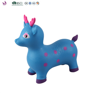 Joli <span class=keywords><strong>jouet</strong></span> de cerf gonflable en PVC écologique mignon pour les filles pour le jeu en plein air et les aventures de saut - Product Image 3