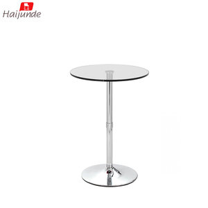 SGS stander 10mm verre clair trempé fixer hauteur 98cm barre chromée table - Product Image 2