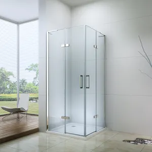 EX-421 Aluminum Alloy Frame Rail Bar Portable 6mm Glass Shower Cabin