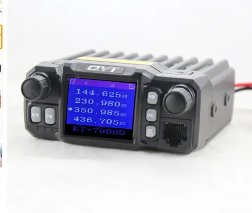 QYT KT-7900D 25W Quad Band Mobile radio 144/220/350/440MHZ 4 Bands FM Transceiver UPGRADE of QYT KT8900 Car Radio Walkie talkie