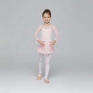 Gaun balet anak perempuan, benang <span class=keywords><strong>Leotard</strong></span> katun lengan panjang desain baru - Product Image 2