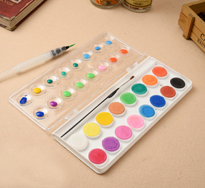 Shanghai proveedor artista acuarela pintura set 12 16 <span class=keywords><strong>28</strong></span> 36 colores de <span class=keywords><strong>la</strong></span> paleta de acuarela pastel para el arte - Product Image 6