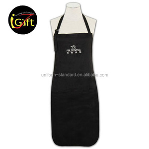 Gros promotionnel <span class=keywords><strong>pas</strong></span> <span class=keywords><strong>cher</strong></span> coton noir bouchers tabliers - Product Image 1