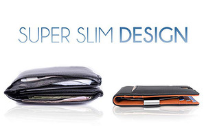 पैसे क्लिप बटुआ Mens जेब स्लिम सामने जेब आरएफआईडी अवरुद्ध कार्ड धारक Minimalist मिनी Bifold उपहार बॉक्स - Product Image 2