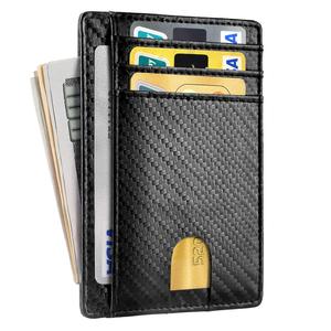 Portafoglio da uomo sottile e minimalista con blocco RFID, <span class=keywords><strong>porta</strong></span> <span class=keywords><strong>carte</strong></span> <span class=keywords><strong>di</strong></span> <span class=keywords><strong>credito</strong></span> <span class=keywords><strong>in</strong></span> pelle personalizzato - Product Image 1