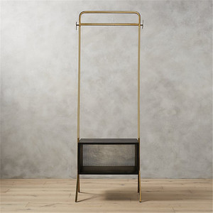 Boutique Fashion Shop Supplies-Perchero de acero inoxidable, soporte de exhibición para suelo, estante de exhibición de latón para ropa - Product Image 5