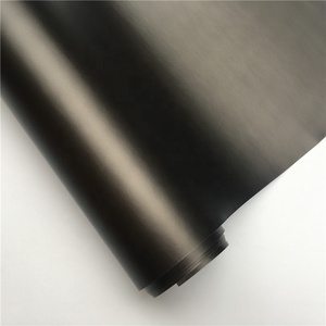 Raso opaco grigio scuro PVC auto pellicola avvolgente in vinile per veicolo cofano del tetto specchietti maniglie delle porte vetro moto - Product Image 2