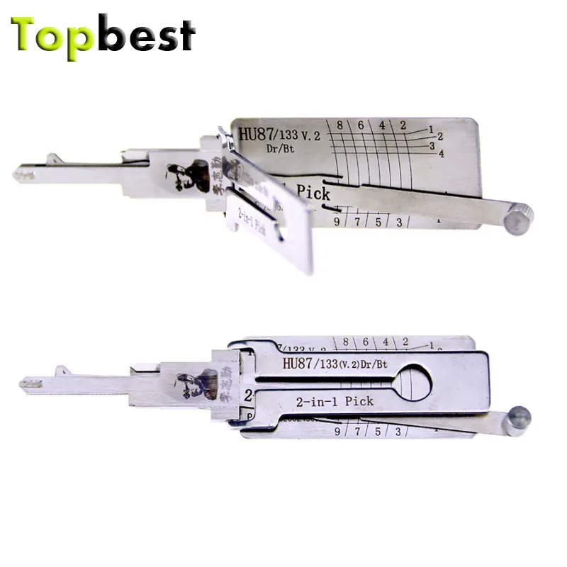 Slotenmaker Tool Lishi HU87 2 In 1 Auto Lock Pick En Sleutel Decoder Gereedschap