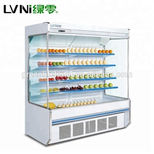 LVNI alta calidad 2 M 2,5 m 3 m Longitud supermercado vegetales y frutas pantalla refrigerador con cortina de aire - Product Image 1